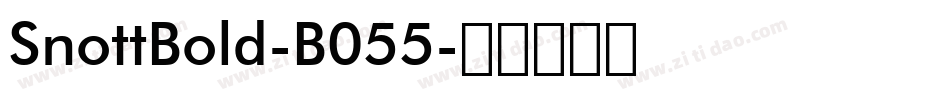 SnottBold-B055字体转换