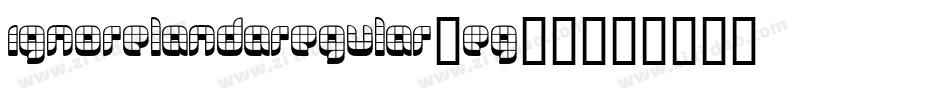 IgnorelandARegular-eG06字体转换