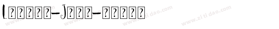 Little-Jack字体转换