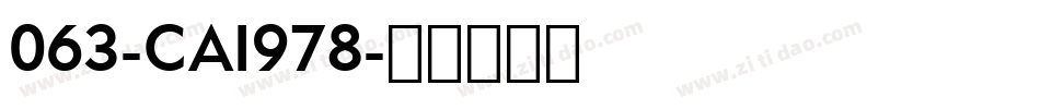 063-CAI978字体转换