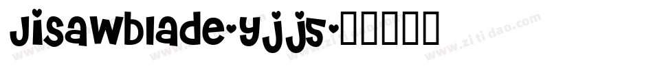 JiSawblade-yjj5字体转换