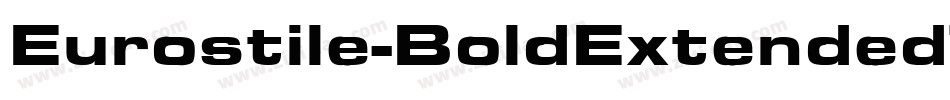 Eurostile-BoldExtendedTwo字体转换