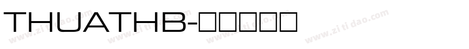 THUATHB字体转换
