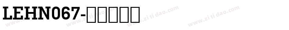 LEHN067字体转换