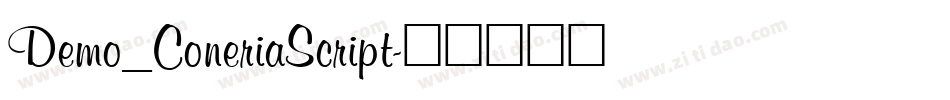 Demo_ConeriaScript字体转换