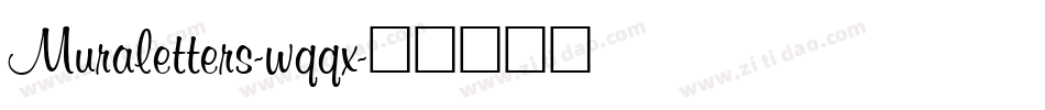Muraletters-wqqx字体转换