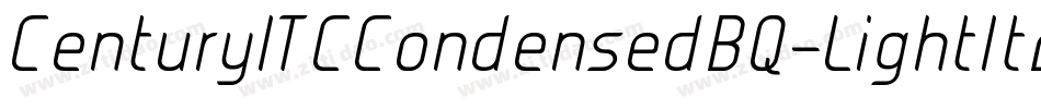 CenturyITCCondensedBQ-LightItalic字体转换