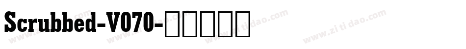 Scrubbed-V070字体转换