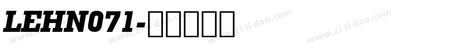 LEHN071字体转换