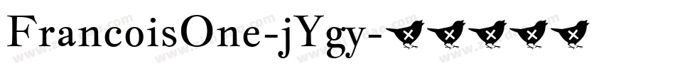 FrancoisOne-jYgy字体转换