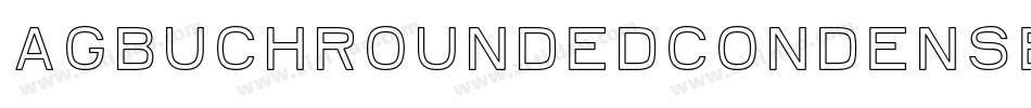 AGBuchRoundedCondensedBQ-BoldOutline字体转换
