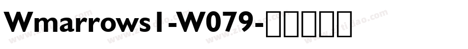 Wmarrows1-W079字体转换