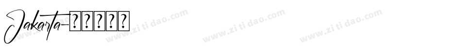 Jakarta字体转换