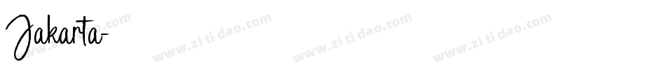 Jakarta字体转换
