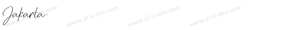 Jakarta字体转换