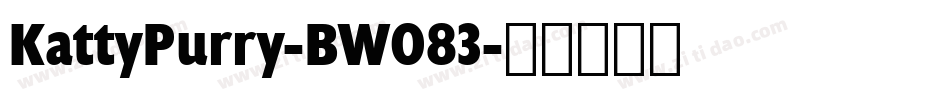 KattyPurry-BW083字体转换