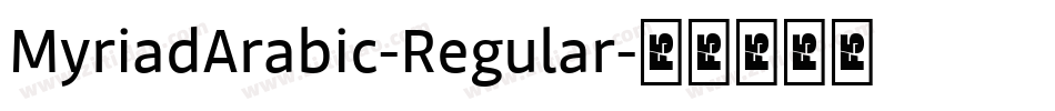 MyriadArabic-Regular字体转换