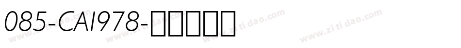 085-CAI978字体转换