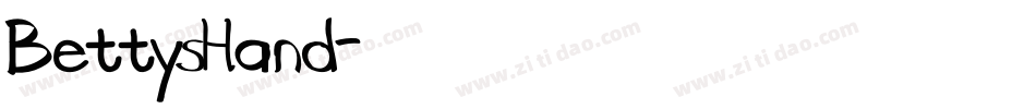 BettysHand字体转换