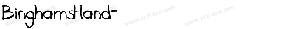 BinghamsHand字体转换