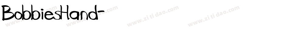 BobbiesHand字体转换