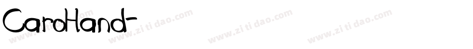 CaroHand字体转换