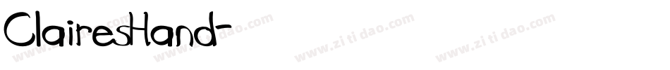 ClairesHand字体转换