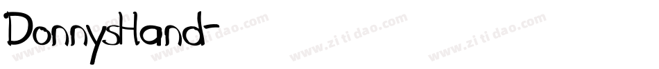 DonnysHand字体转换
