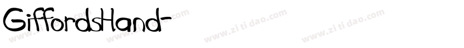 GiffordsHand字体转换