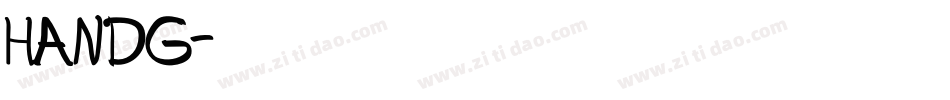 HANDG字体转换