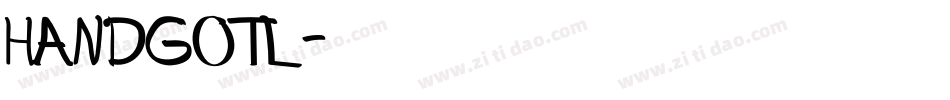 HANDGOTL字体转换