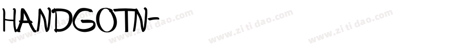 HANDGOTN字体转换