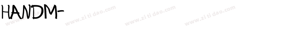 HANDM字体转换