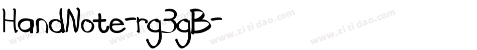 HandNote-rg3gB字体转换