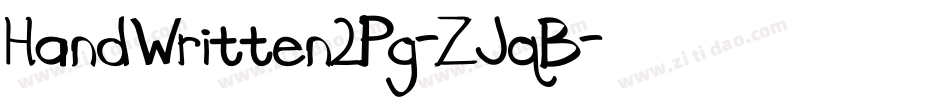 HandWritten2Pg-ZJqB字体转换