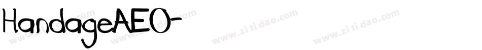 HandageAEO字体转换