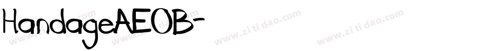 HandageAEOB字体转换
