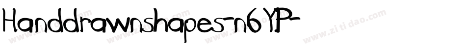 Handdrawnshapes-n6YP字体转换