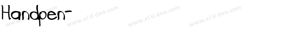 Handpen字体转换