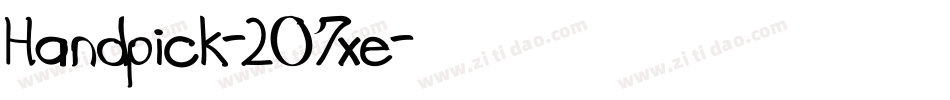 Handpick-2O7xe字体转换