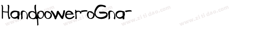 Handpower-oGna字体转换