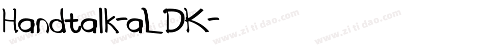 Handtalk-aLDK字体转换