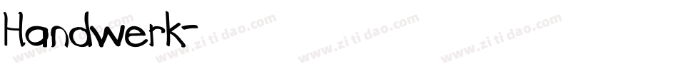 Handwerk字体转换