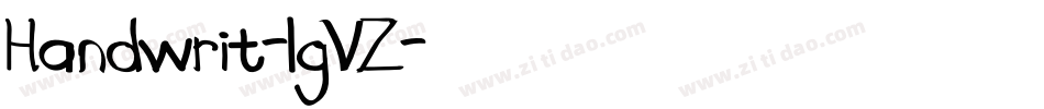 Handwrit-lgVZ字体转换