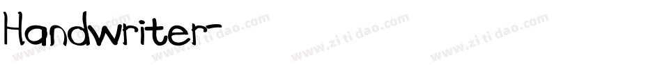 Handwriter字体转换