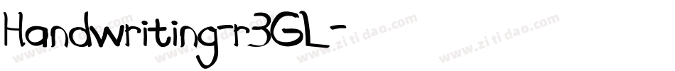 Handwriting-r3GL字体转换
