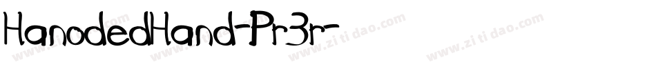 HanodedHand-Pr3r字体转换