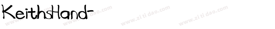 KeithsHand字体转换