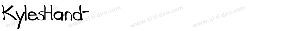 KylesHand字体转换