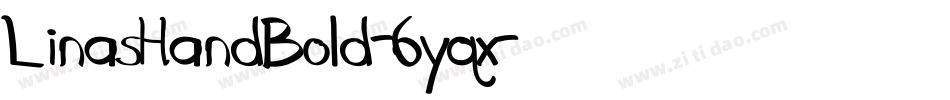 LinasHandBold-6yqx字体转换